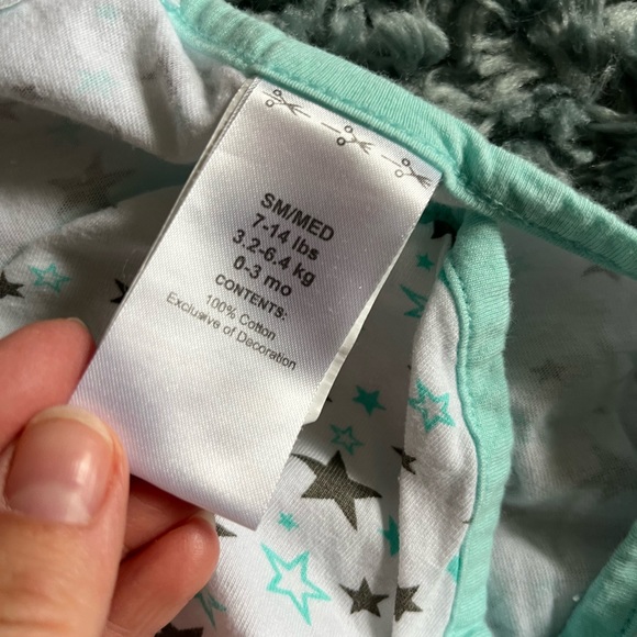 Blue and Gray New Baby Swaddles - Picture 6 of 9